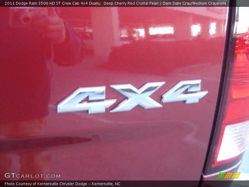 Deep Cherry Red Crystal Pearl / Dark Slate Gray/Medium Graystone 2011 Dodge Ram 3500 HD ST Crew Cab 4x4 Dually