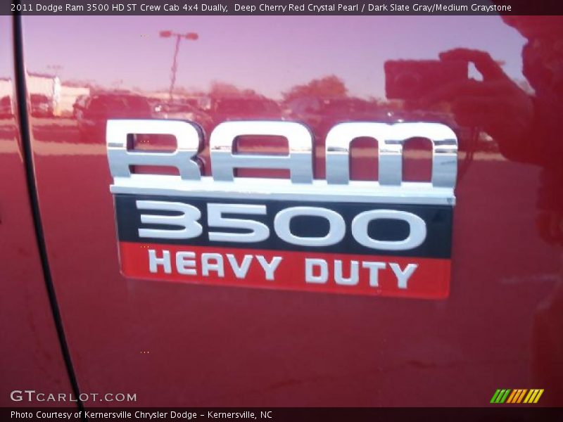 Deep Cherry Red Crystal Pearl / Dark Slate Gray/Medium Graystone 2011 Dodge Ram 3500 HD ST Crew Cab 4x4 Dually