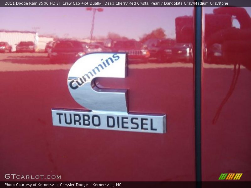 Deep Cherry Red Crystal Pearl / Dark Slate Gray/Medium Graystone 2011 Dodge Ram 3500 HD ST Crew Cab 4x4 Dually
