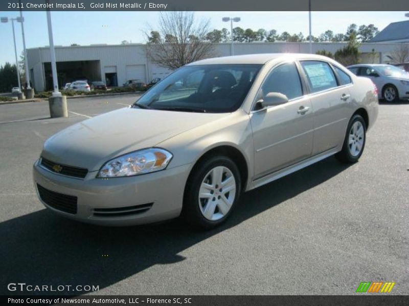 Gold Mist Metallic / Ebony 2011 Chevrolet Impala LS