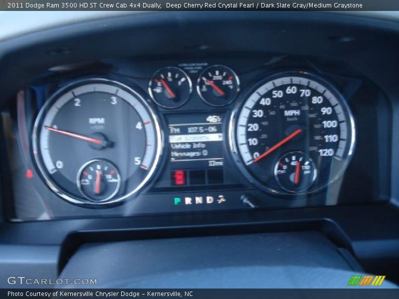 Deep Cherry Red Crystal Pearl / Dark Slate Gray/Medium Graystone 2011 Dodge Ram 3500 HD ST Crew Cab 4x4 Dually