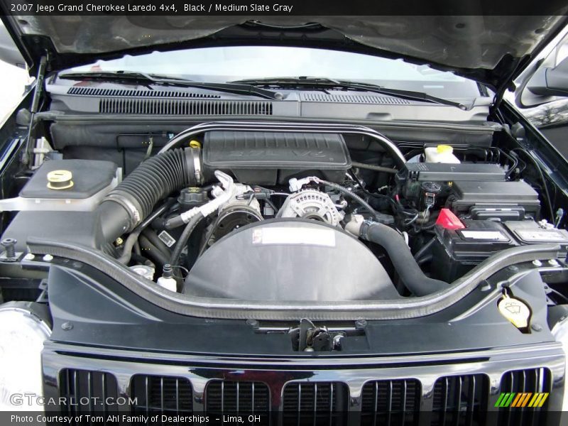 Black / Medium Slate Gray 2007 Jeep Grand Cherokee Laredo 4x4
