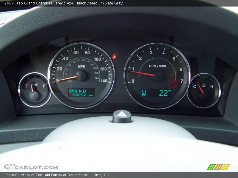 Black / Medium Slate Gray 2007 Jeep Grand Cherokee Laredo 4x4
