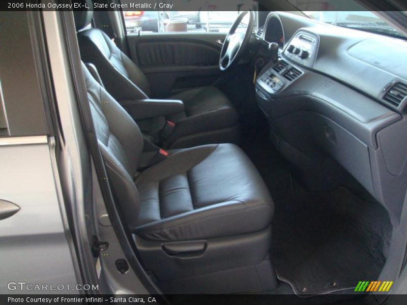 Slate Green Metallic / Gray 2006 Honda Odyssey EX-L