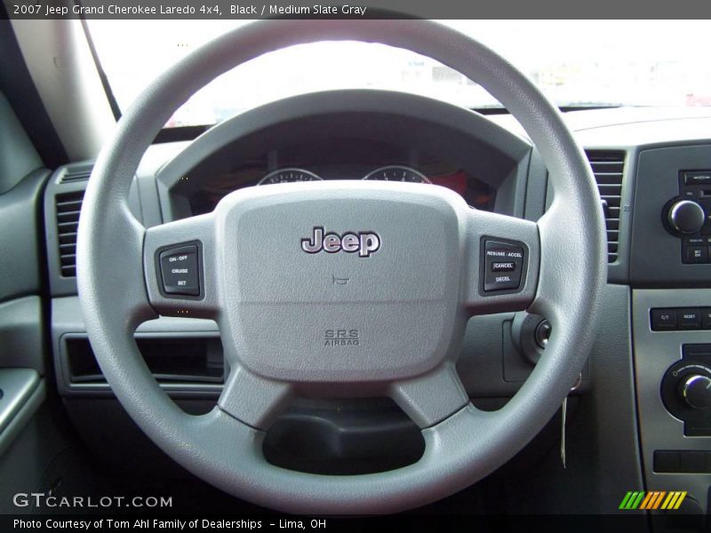 Black / Medium Slate Gray 2007 Jeep Grand Cherokee Laredo 4x4