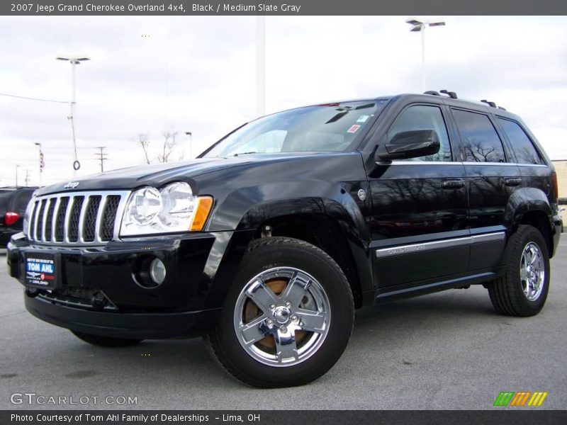Black / Medium Slate Gray 2007 Jeep Grand Cherokee Overland 4x4