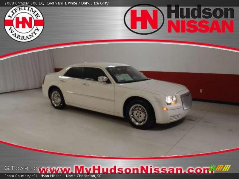 Cool Vanilla White / Dark Slate Gray 2008 Chrysler 300 LX