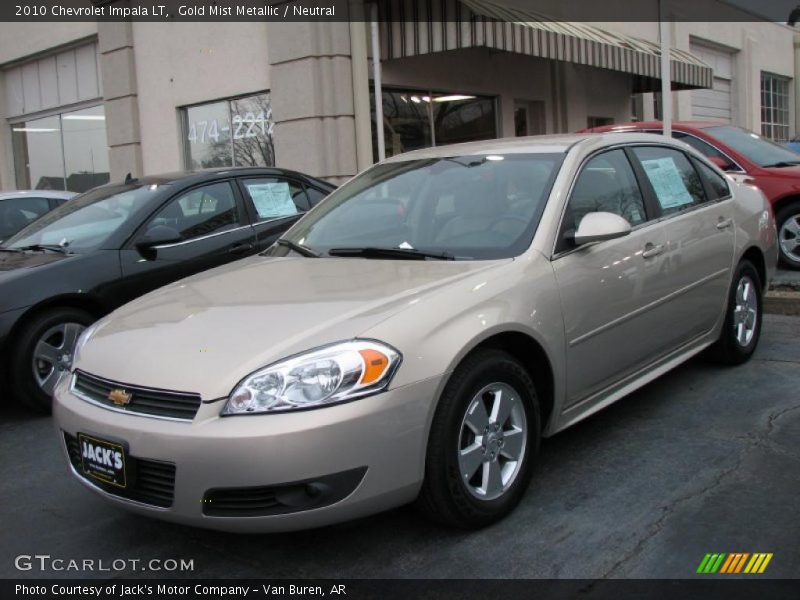 Gold Mist Metallic / Neutral 2010 Chevrolet Impala LT