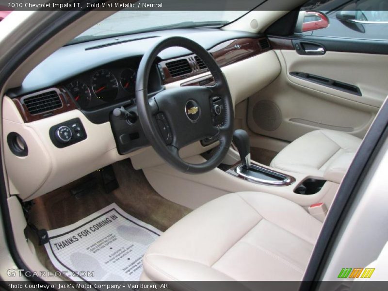 Gold Mist Metallic / Neutral 2010 Chevrolet Impala LT