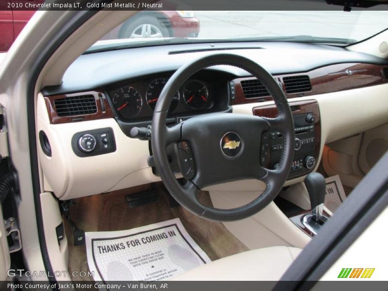 Gold Mist Metallic / Neutral 2010 Chevrolet Impala LT