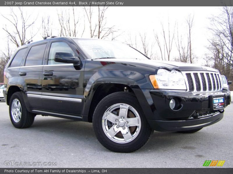 Black / Medium Slate Gray 2007 Jeep Grand Cherokee Overland 4x4