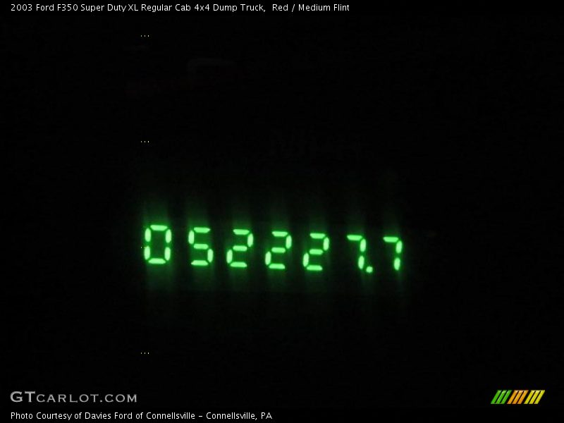 Red / Medium Flint 2003 Ford F350 Super Duty XL Regular Cab 4x4 Dump Truck