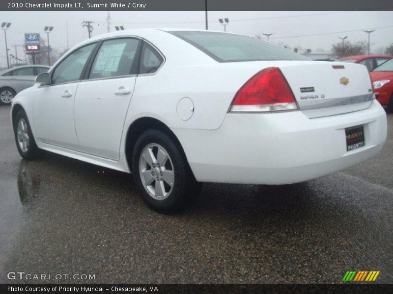 Summit White / Gray 2010 Chevrolet Impala LT