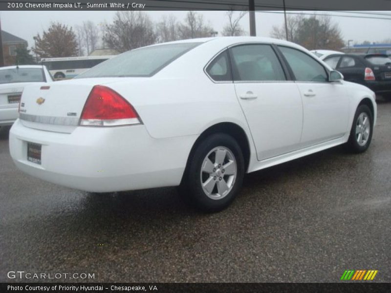 Summit White / Gray 2010 Chevrolet Impala LT