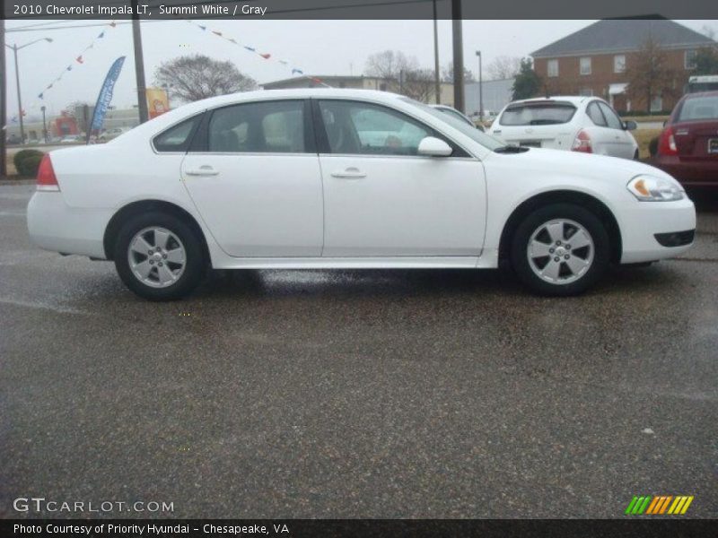 Summit White / Gray 2010 Chevrolet Impala LT