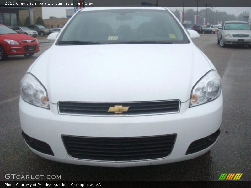 Summit White / Gray 2010 Chevrolet Impala LT