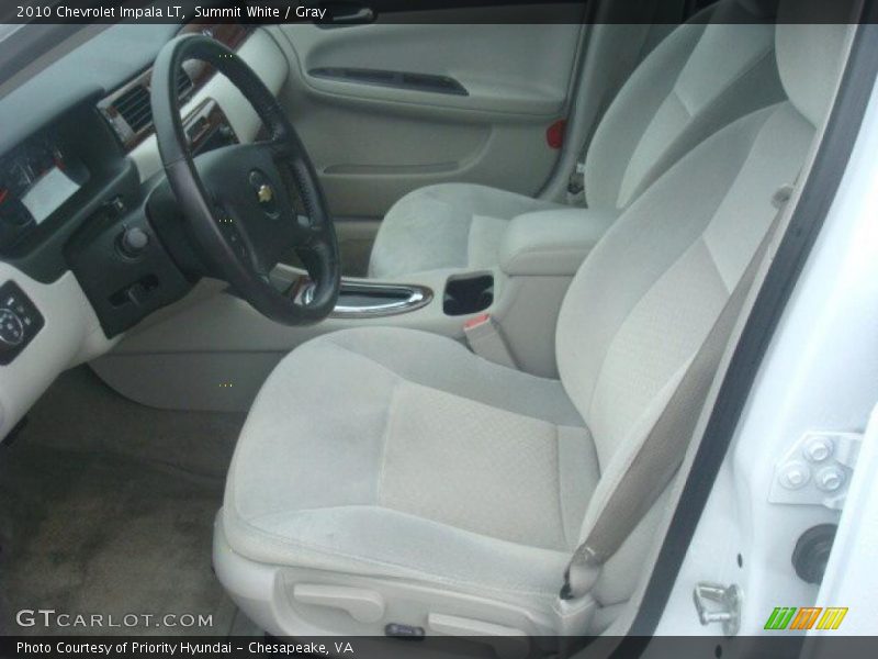 Summit White / Gray 2010 Chevrolet Impala LT