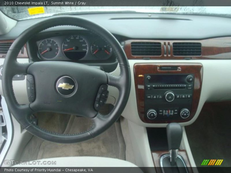 Summit White / Gray 2010 Chevrolet Impala LT