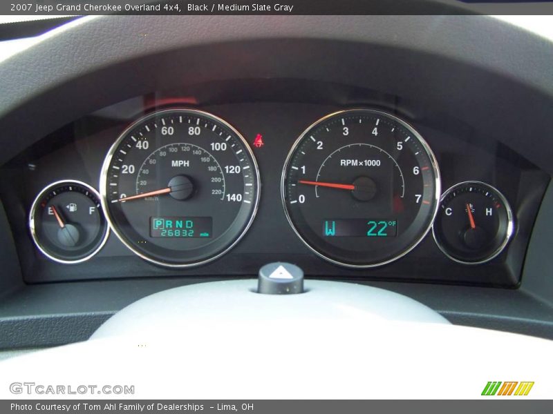 Black / Medium Slate Gray 2007 Jeep Grand Cherokee Overland 4x4