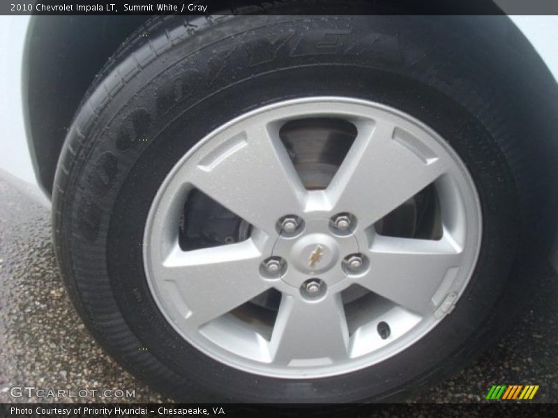 Summit White / Gray 2010 Chevrolet Impala LT