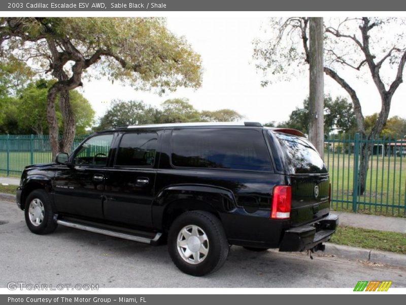 Sable Black / Shale 2003 Cadillac Escalade ESV AWD
