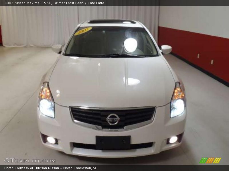 Winter Frost Pearl / Cafe Latte 2007 Nissan Maxima 3.5 SE