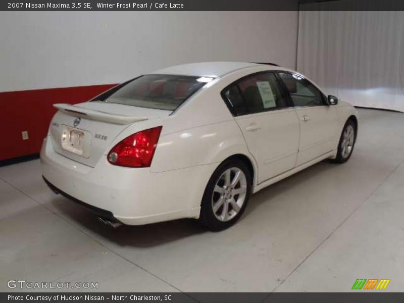 Winter Frost Pearl / Cafe Latte 2007 Nissan Maxima 3.5 SE
