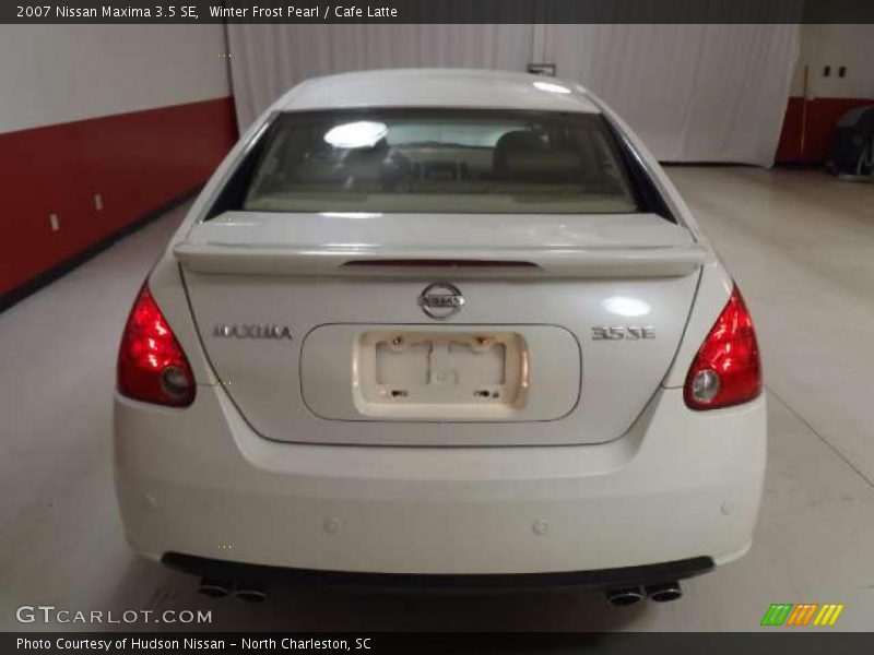 Winter Frost Pearl / Cafe Latte 2007 Nissan Maxima 3.5 SE