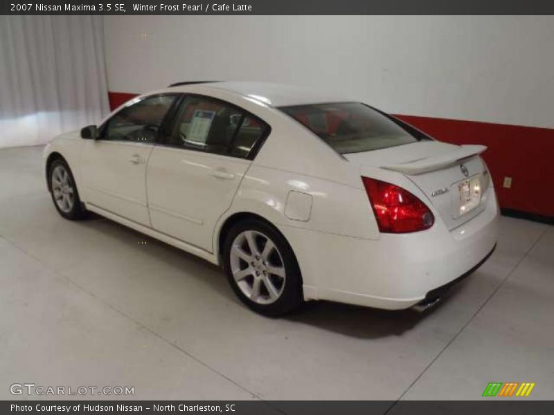 Winter Frost Pearl / Cafe Latte 2007 Nissan Maxima 3.5 SE