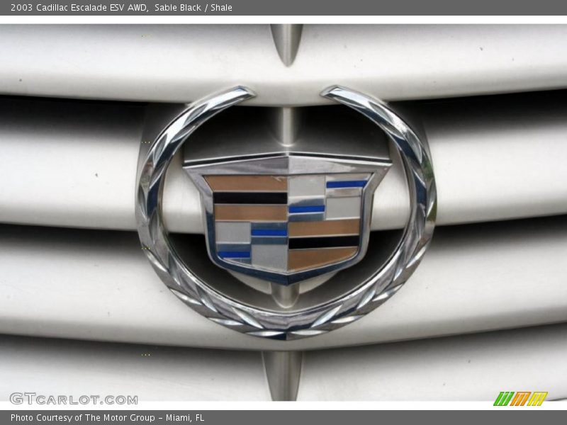 Sable Black / Shale 2003 Cadillac Escalade ESV AWD