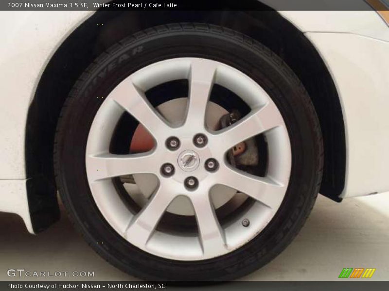 Winter Frost Pearl / Cafe Latte 2007 Nissan Maxima 3.5 SE