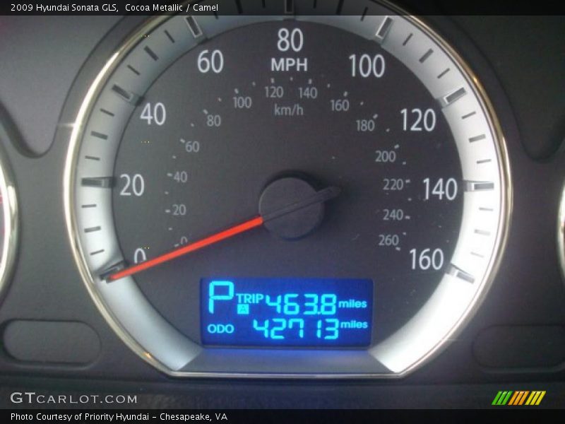 Cocoa Metallic / Camel 2009 Hyundai Sonata GLS