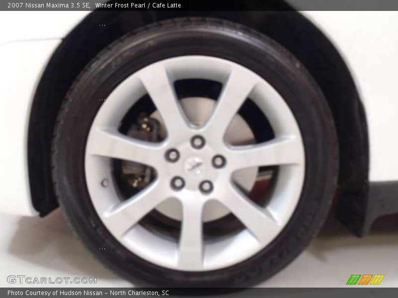 Winter Frost Pearl / Cafe Latte 2007 Nissan Maxima 3.5 SE