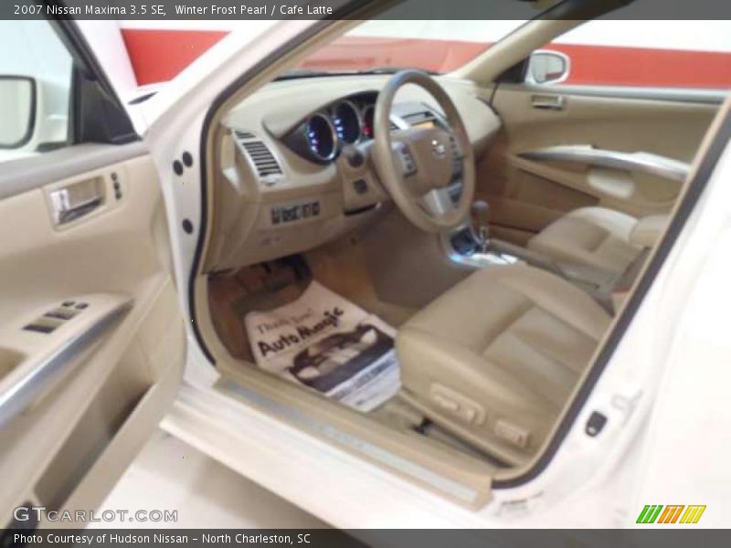 Winter Frost Pearl / Cafe Latte 2007 Nissan Maxima 3.5 SE