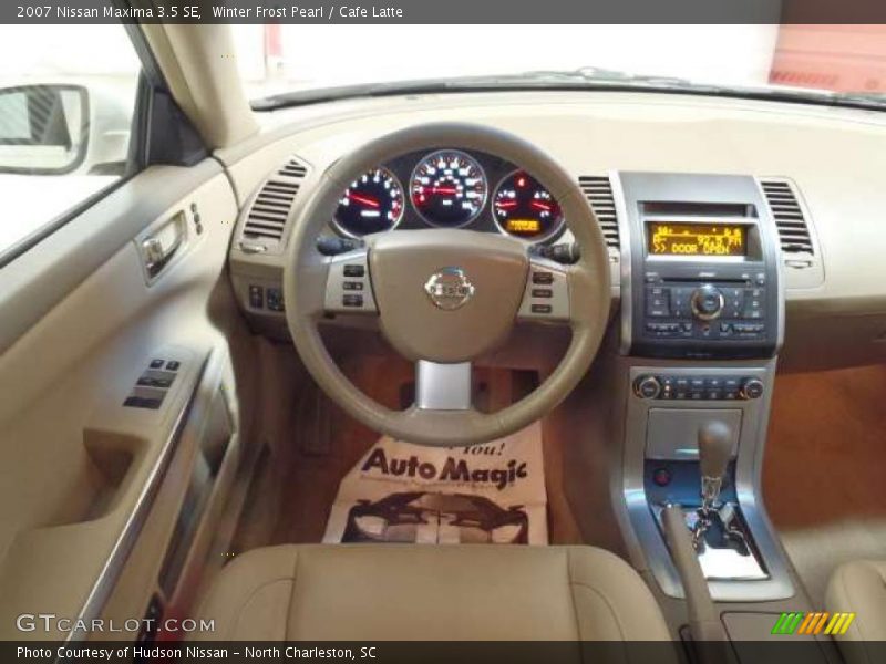 Winter Frost Pearl / Cafe Latte 2007 Nissan Maxima 3.5 SE