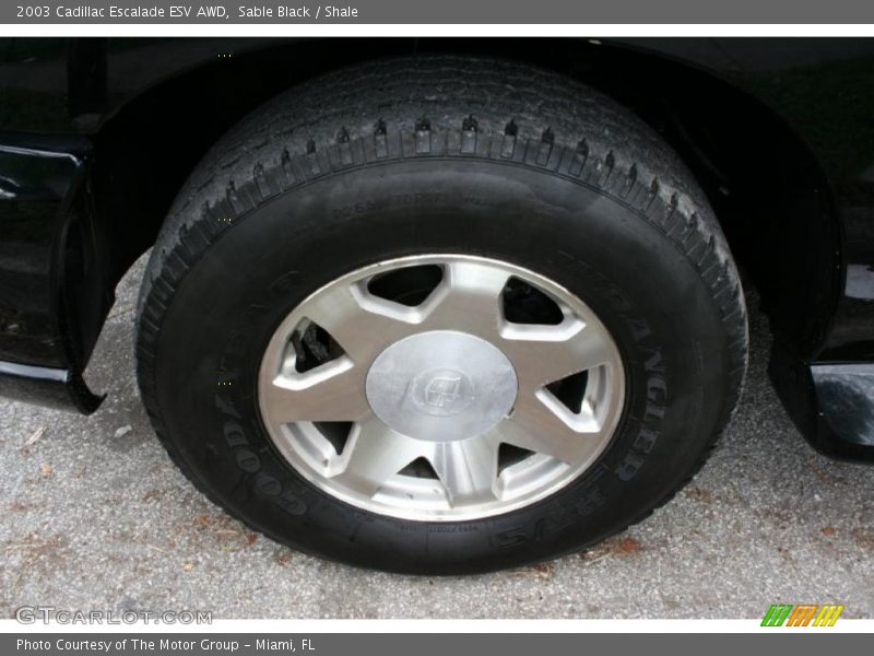Sable Black / Shale 2003 Cadillac Escalade ESV AWD