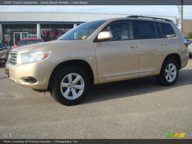 Sandy Beach Metallic / Sand Beige 2008 Toyota Highlander