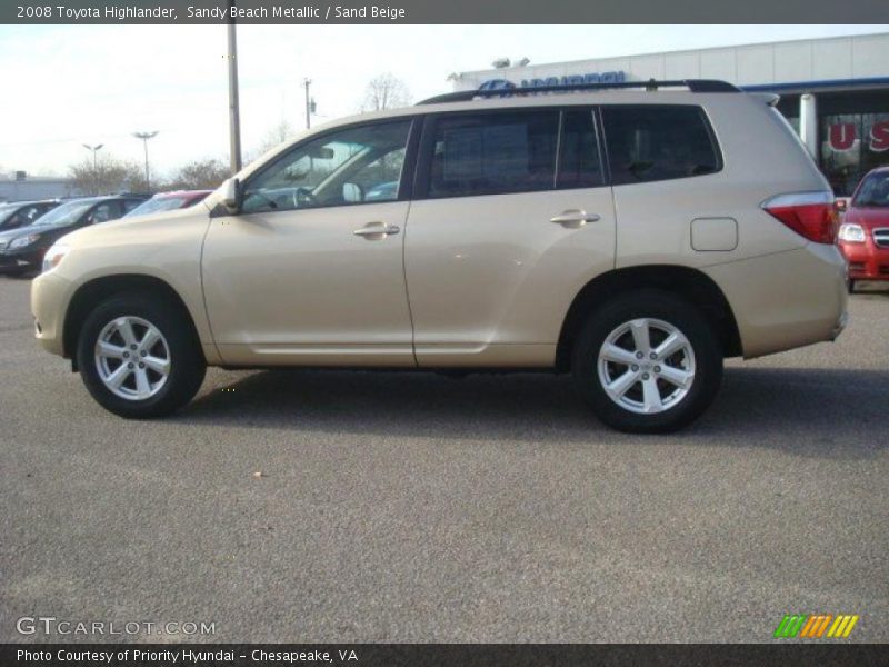 Sandy Beach Metallic / Sand Beige 2008 Toyota Highlander