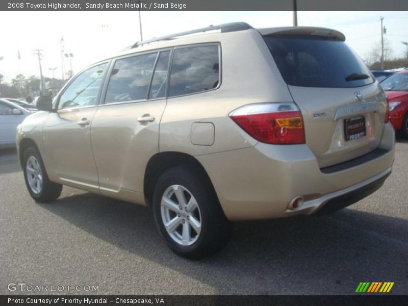 Sandy Beach Metallic / Sand Beige 2008 Toyota Highlander