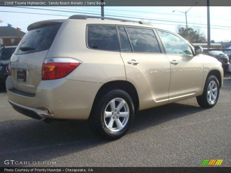 Sandy Beach Metallic / Sand Beige 2008 Toyota Highlander