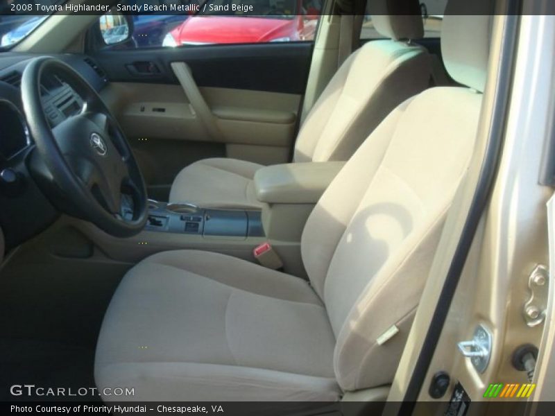 Sandy Beach Metallic / Sand Beige 2008 Toyota Highlander