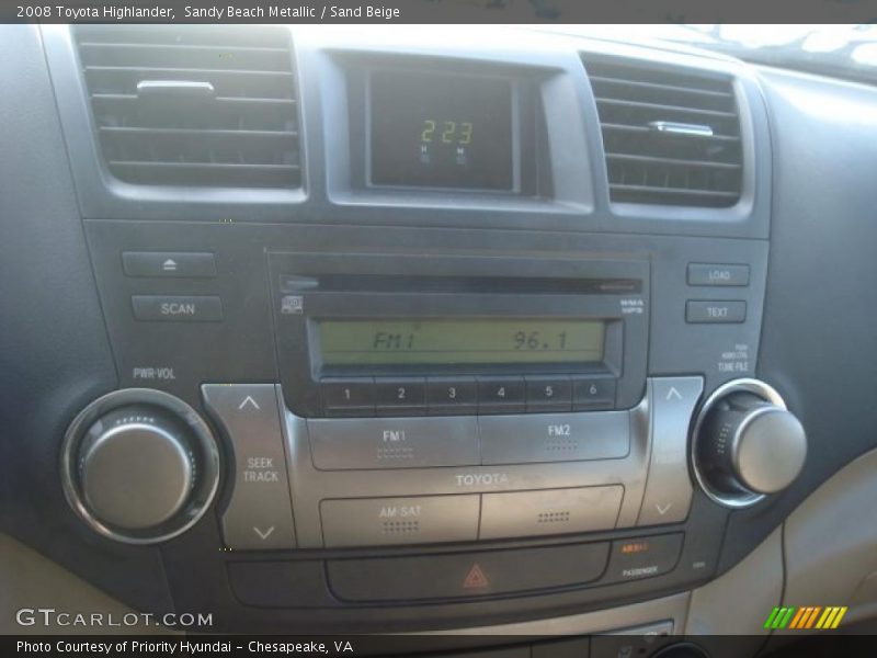 Sandy Beach Metallic / Sand Beige 2008 Toyota Highlander