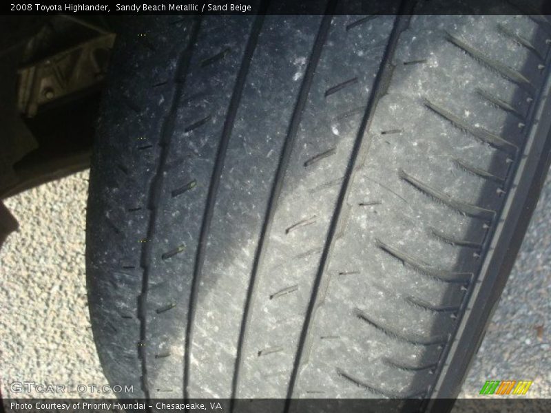 Sandy Beach Metallic / Sand Beige 2008 Toyota Highlander