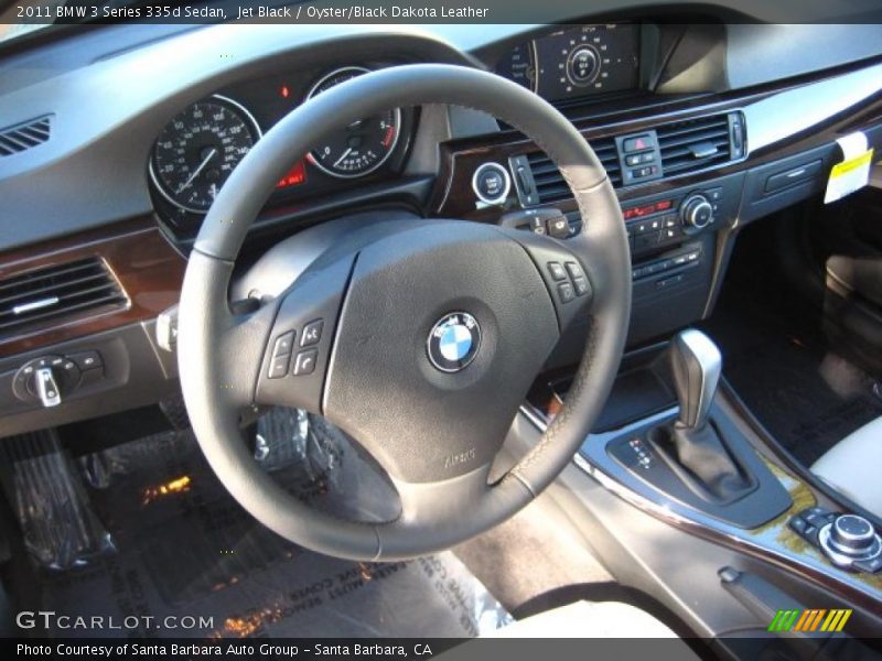 Jet Black / Oyster/Black Dakota Leather 2011 BMW 3 Series 335d Sedan