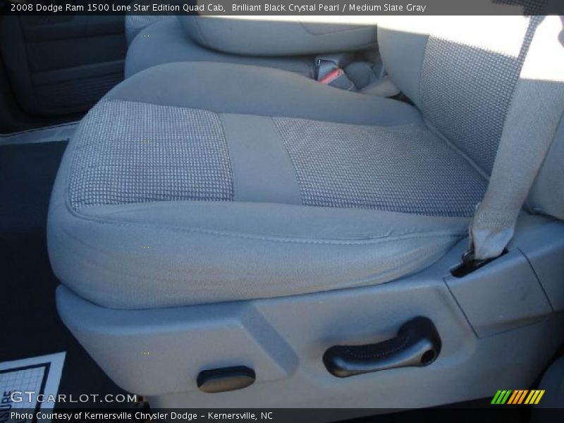 Brilliant Black Crystal Pearl / Medium Slate Gray 2008 Dodge Ram 1500 Lone Star Edition Quad Cab