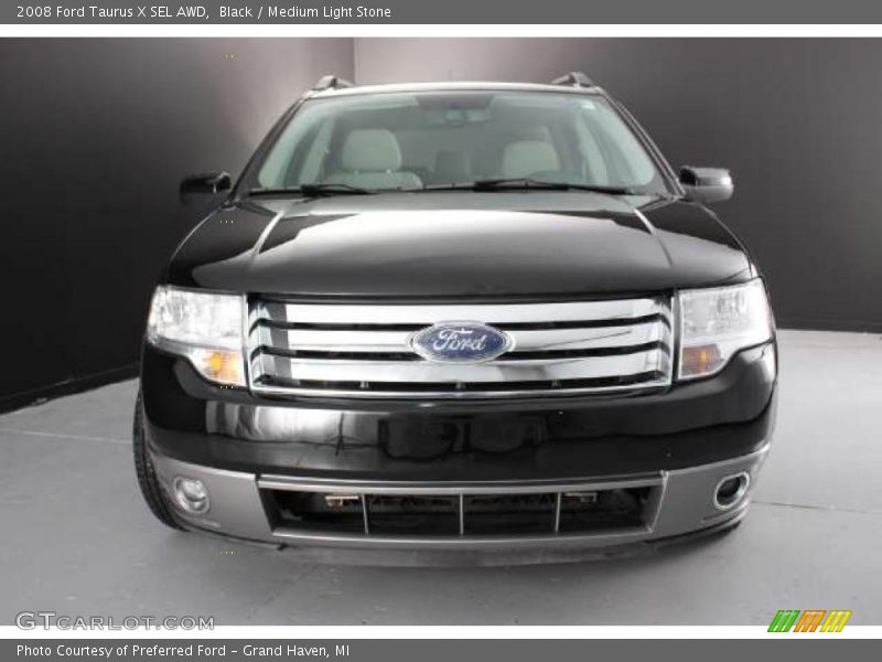 Black / Medium Light Stone 2008 Ford Taurus X SEL AWD