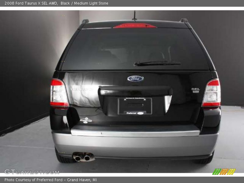 Black / Medium Light Stone 2008 Ford Taurus X SEL AWD