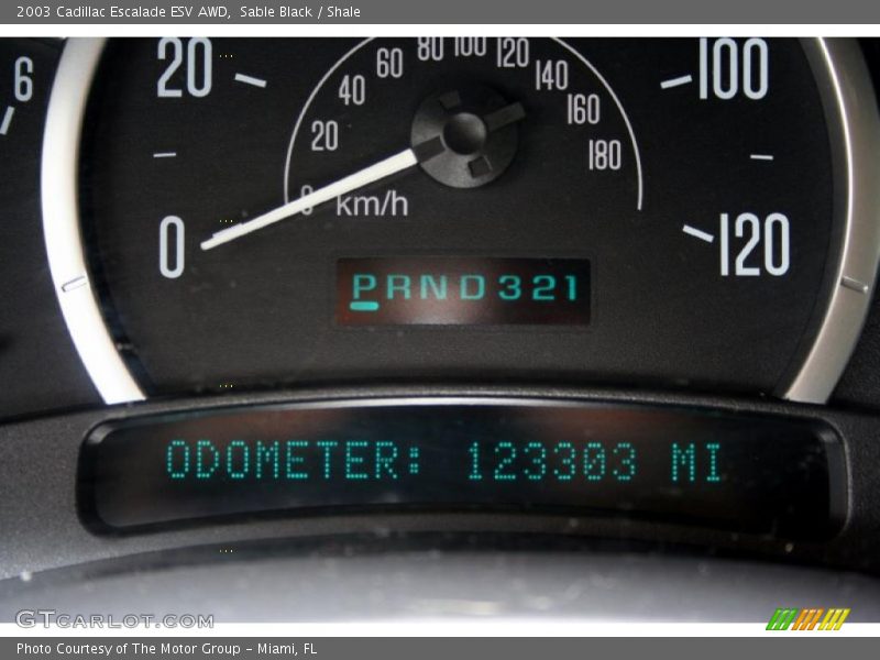 Sable Black / Shale 2003 Cadillac Escalade ESV AWD