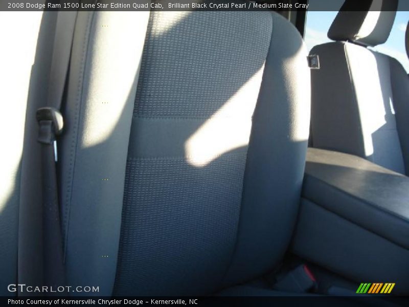 Brilliant Black Crystal Pearl / Medium Slate Gray 2008 Dodge Ram 1500 Lone Star Edition Quad Cab