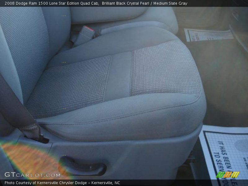 Brilliant Black Crystal Pearl / Medium Slate Gray 2008 Dodge Ram 1500 Lone Star Edition Quad Cab